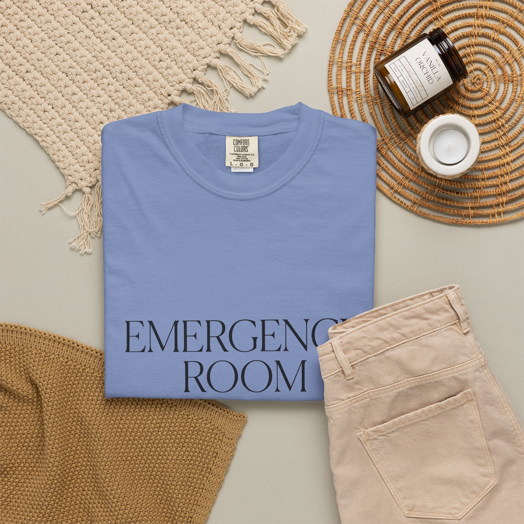 Emergency Text T-Shirt Nurses Clinic Gift Women Basic T-Shirt Alert T-Shirt Nurse Enthusiast Simple T-Shirt Medical Graphic Contemporary Flash