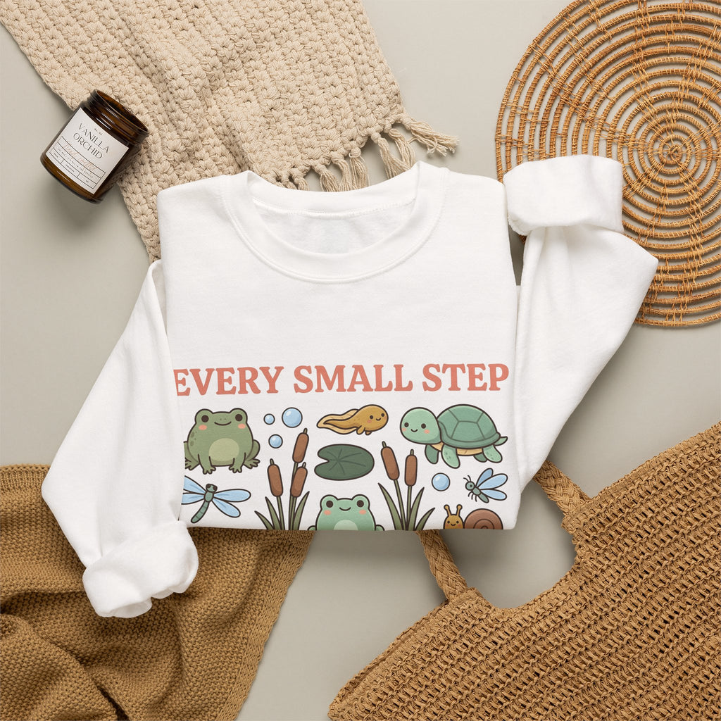 Frog Turtle Snail Sweatshirt Motivation Nature Gift Women Cartoon Sweatshirt Amphibian Sweatshirt Inspirational Enthusiast Comic Sweatshirt Environmental