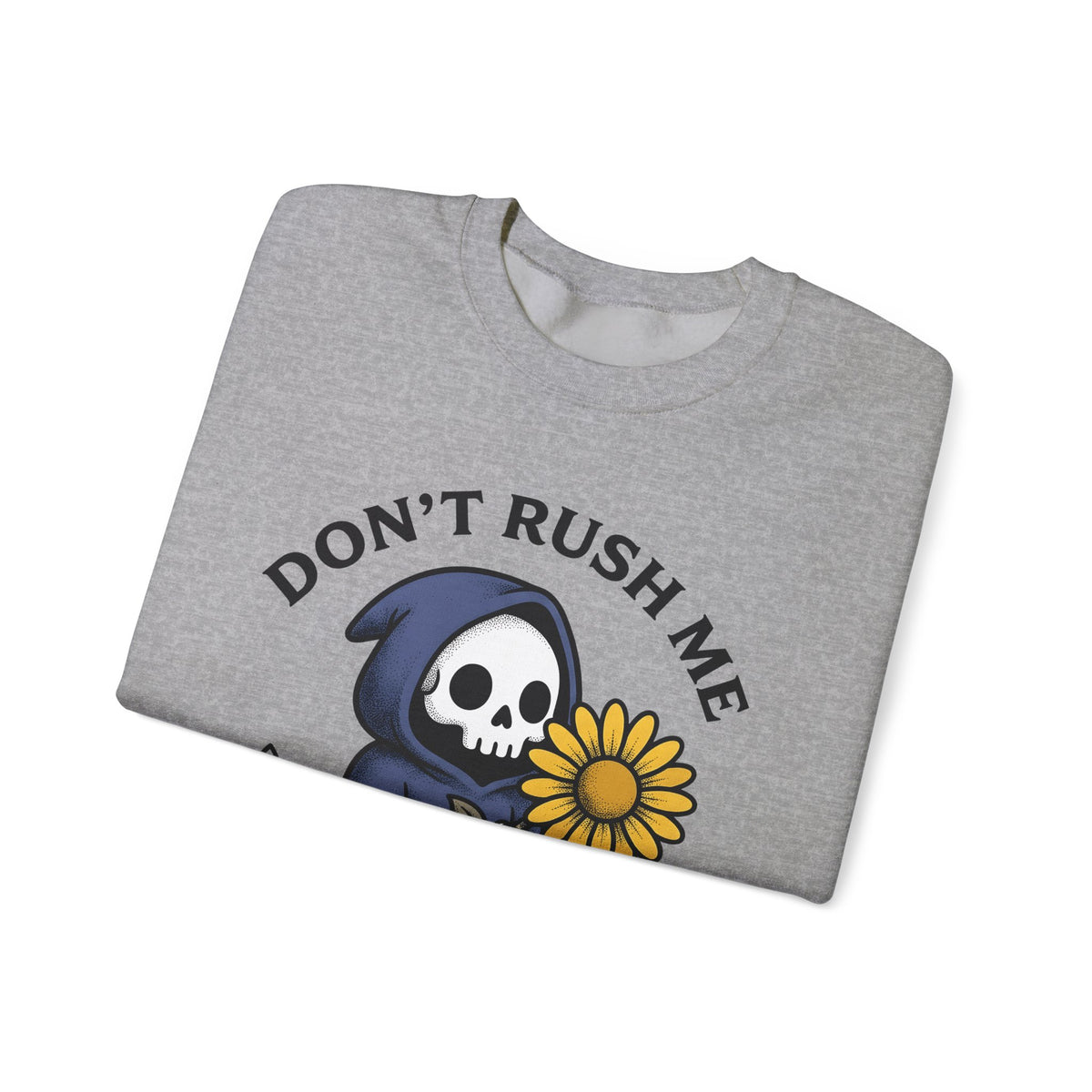 Death Figure Sweatshirt Halloween Witchcraft Gift Women Doodle Sweatshirt Grim Reaper Sweatshirt Horror Fan Skeleton Graphic Sweatshirt Classic Bloom Sweatshirt