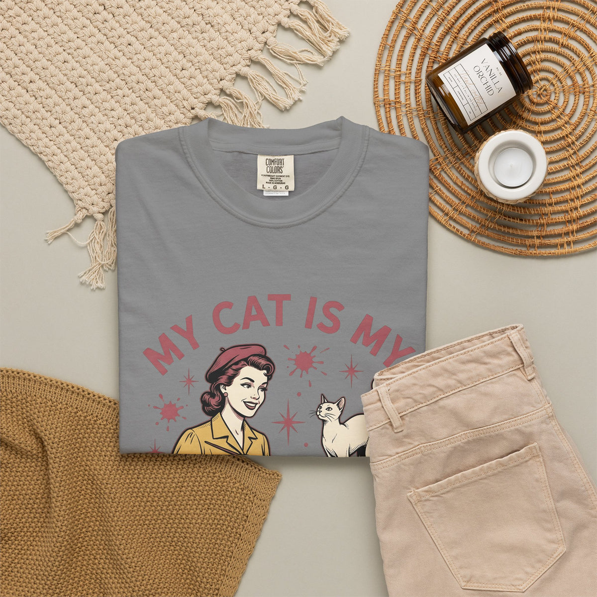 Kitty Artist T-Shirt Cat Fauna Gift Women Antique T-Shirt Cat Lady T-Shirt Feline Fan Vintage T-Shirt Wildlife Graphic Heritage Art Palette T-Shirt