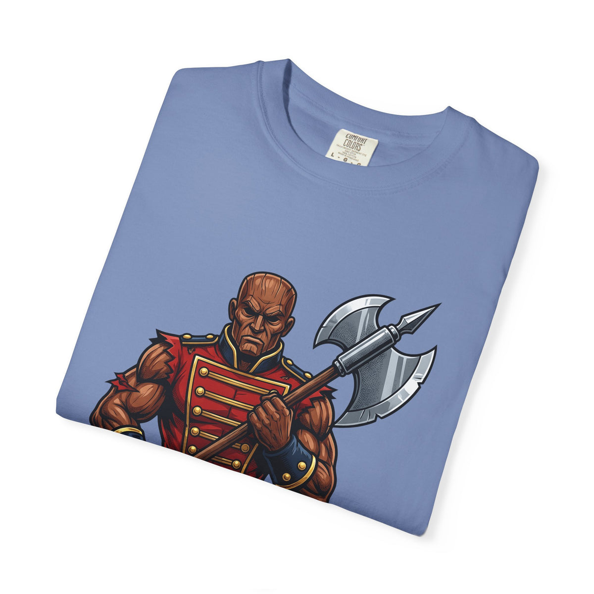 Wooden Soldier T-Shirt Christmas Festive Gift Women Sketch T-Shirt Tin Soldier T-Shirt Holiday Fan Drawing Graphic T-Shirt Hand Drawn War Axe