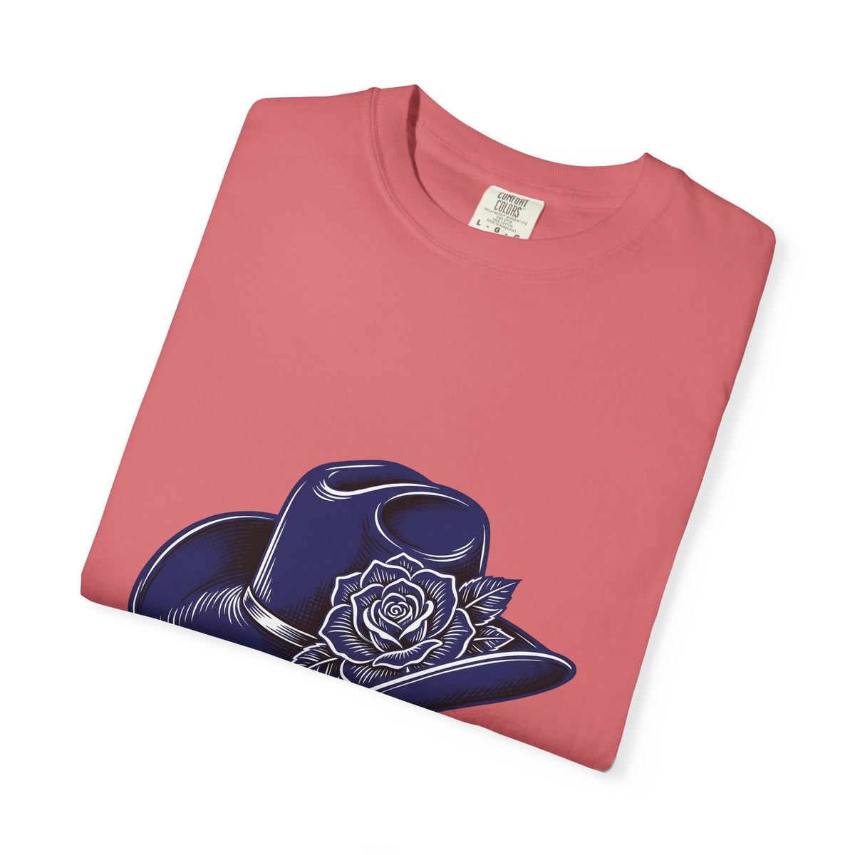 Cowboy Cap T-Shirt Cowgirl Ranch Gift Women Rustic T-Shirt Cowboy Hat T-Shirt Rodeo Fan Western T-Shirt Farm Graphic Line Art Bloom T-Shirt