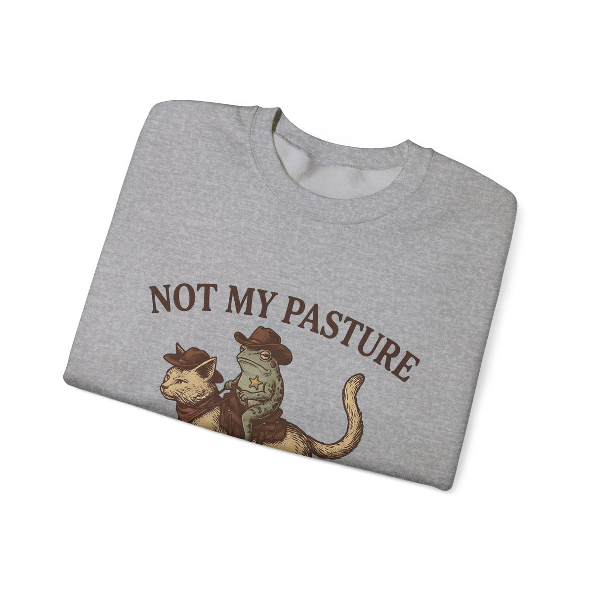 Ranch Cat Sweatshirt Cat Frontier Gift Women Distressed Sweatshirt Kitty Sweatshirt Feline Fan Vintage Sweatshirt Western Graphic Heritage Hoppy Frog Sweatshirt