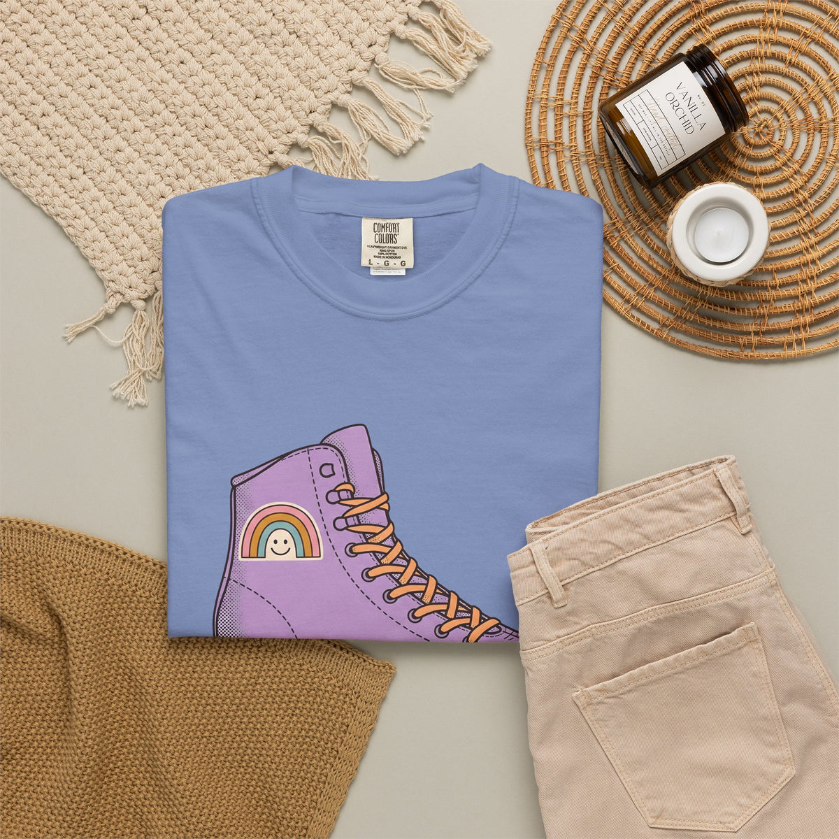 Roller Skate T-Shirt Cute Skateboarding Gift Women Cartoon T-Shirt Skate T-Shirt Kawaii Fan Comic T-Shirt Skateboard Graphic Vintage Rainbow T-Shirt