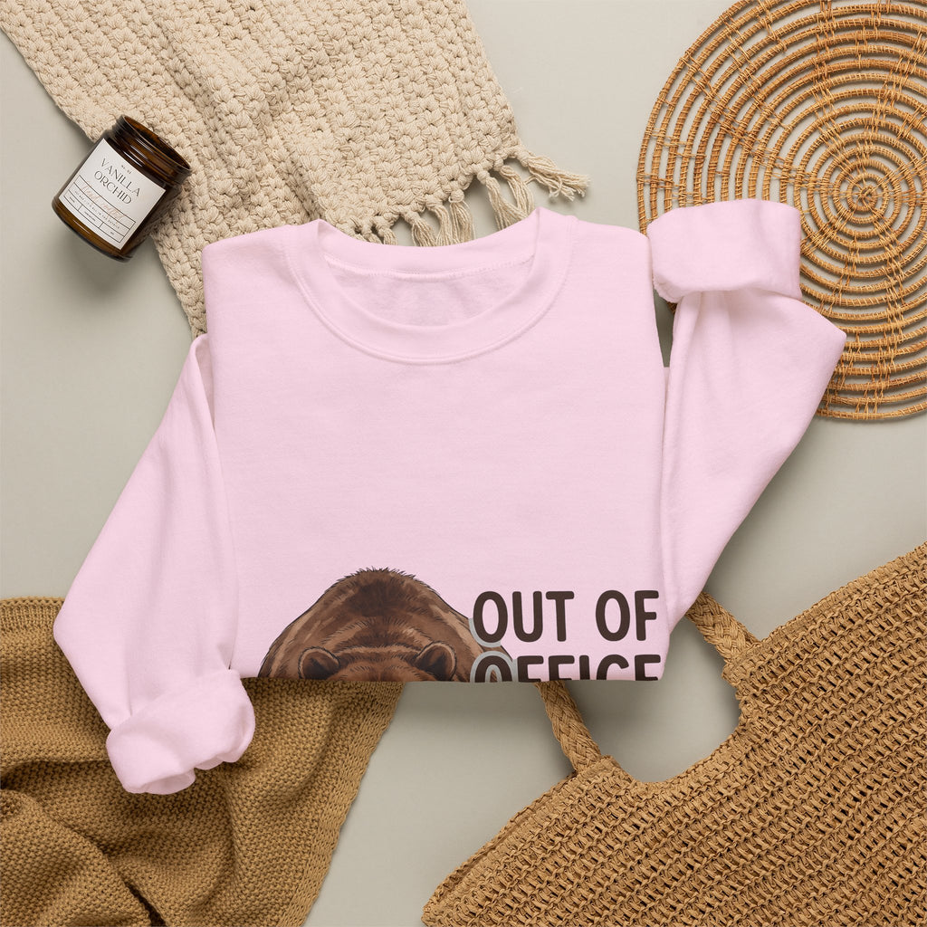 Brown Bear Sweatshirt Bear Pet Gift Women Sketch Sweatshirt Grizzly Sweatshirt Bear Fan Ursine Sweatshirt Animal Graphic Comic Sleep Sweatshirt