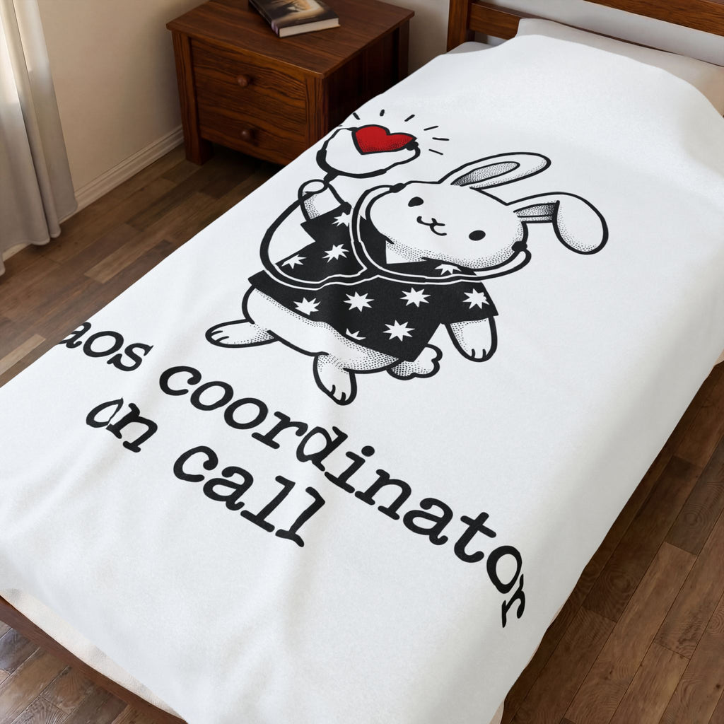 Rabbit Doctor Blanket Nurses Pet Gift Women Kawaii Blanket Bunny Doctor Blanket