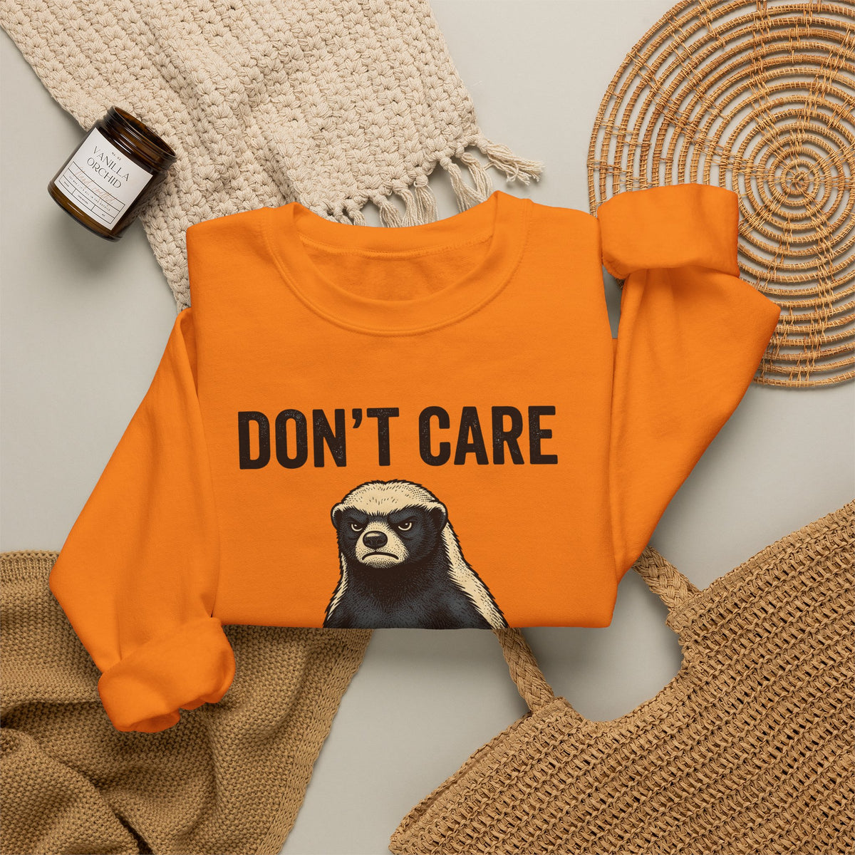 Honey Badger Boots Sweatshirt Cowgirl Wildlife Gift Women Retro Sweatshirt Combat Boots T