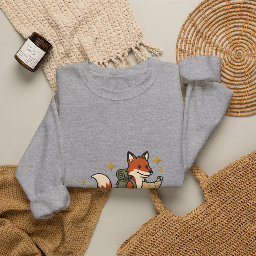 Fox Group Sweatshirt Moms Camping Gift Women Sweet Sweatshirt Foxes Sweatshirt Motherhood Fan Cute Sweatshirt Outdoor Graphic Classic Daypack Sweatshirt