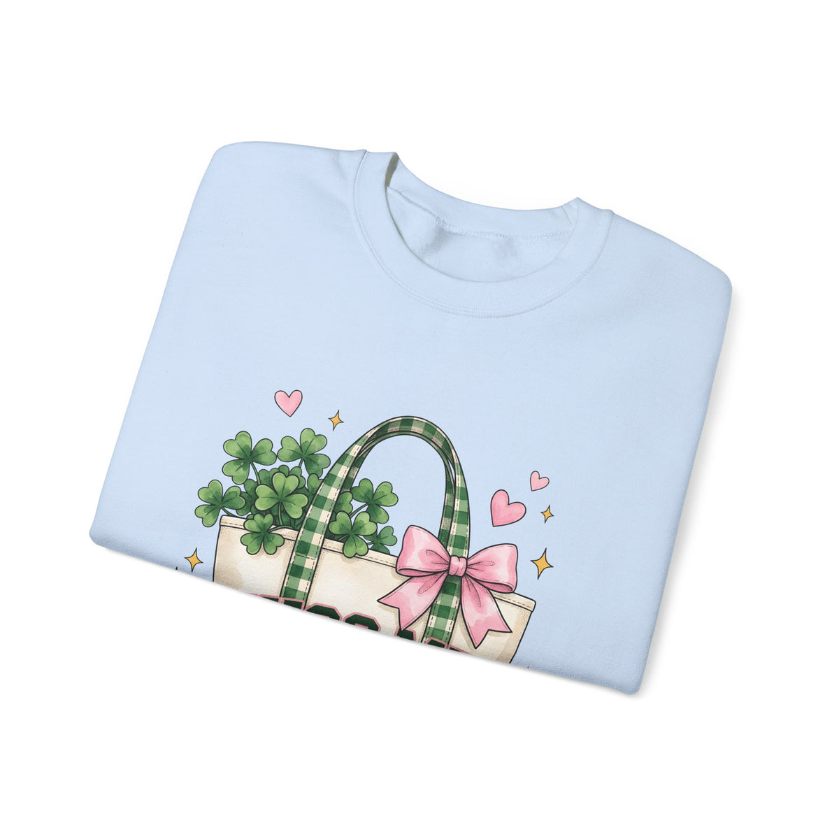 Clover Sweatshirt Sweatshirt St Patrick's Day Celebration Gift Women Paint Sweatshirt Tote Sweatshirt Shamrock Fan Painted Sweatshirt Party Graphic Sketch Pink