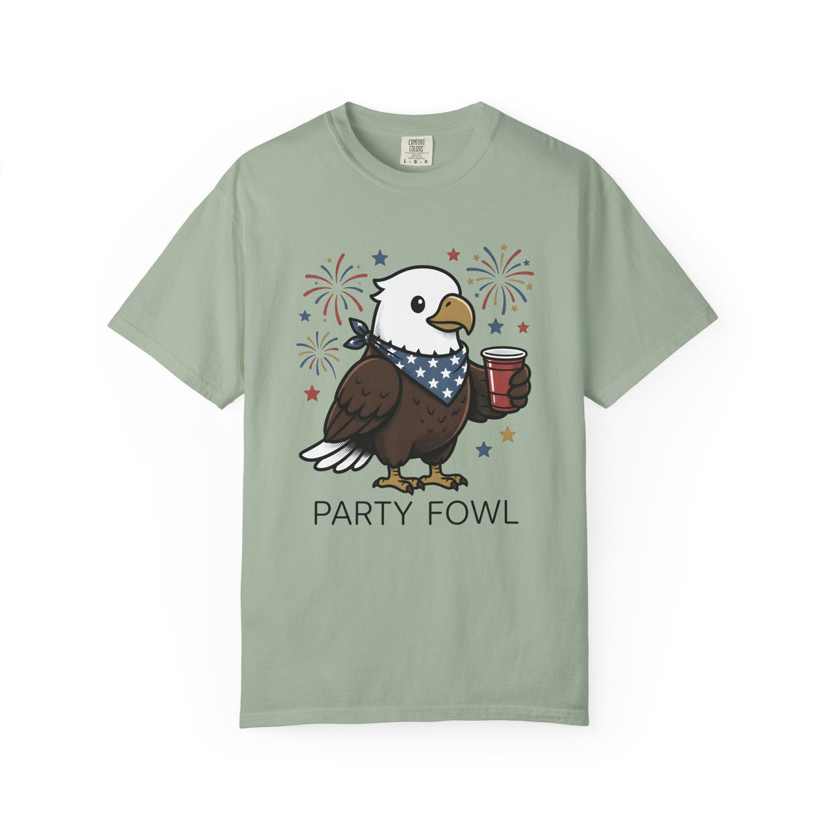 Bald Eagle T-Shirt 4th Of July Usa Gift Women Comic T-Shirt Eagle T-Shirt Independence Day Fan Cartoon T-Shirt American Graphic Vintage Fireworks