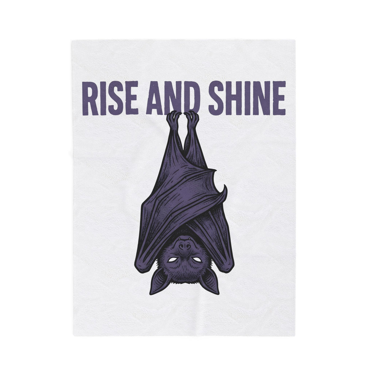 Bat Blanket Funny Gothic Gift Women Hand Drawn Blanket Flying Fox Blanket Comedy Fan Illustrated Blanket Dark Graphic Vintage Humor Blanket