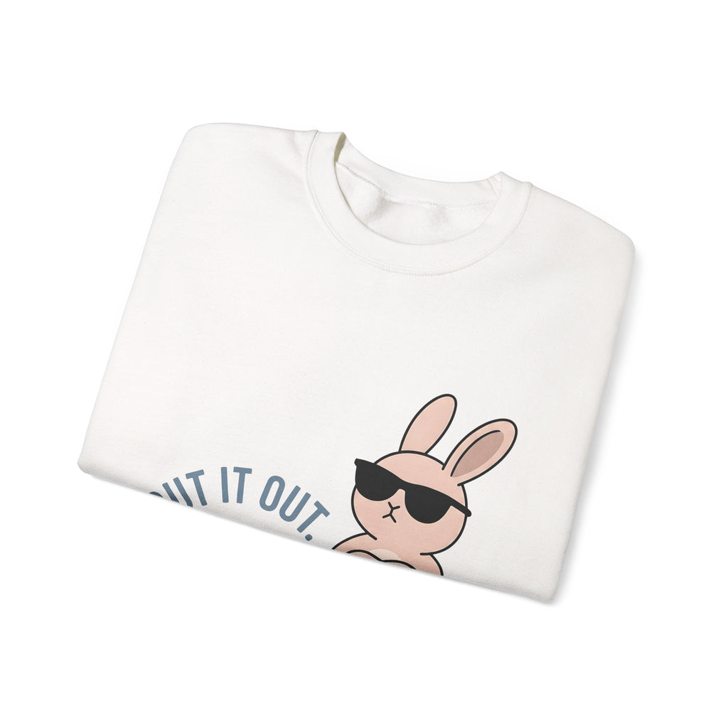 Bunny Sunglasses Sweatshirt Teacher Humor Gift Women Cartoon Sweatshirt Rabbit Shades Sweatshirt Educator Enthusiast Comic Sweatshirt Funny Graphic Minimalist