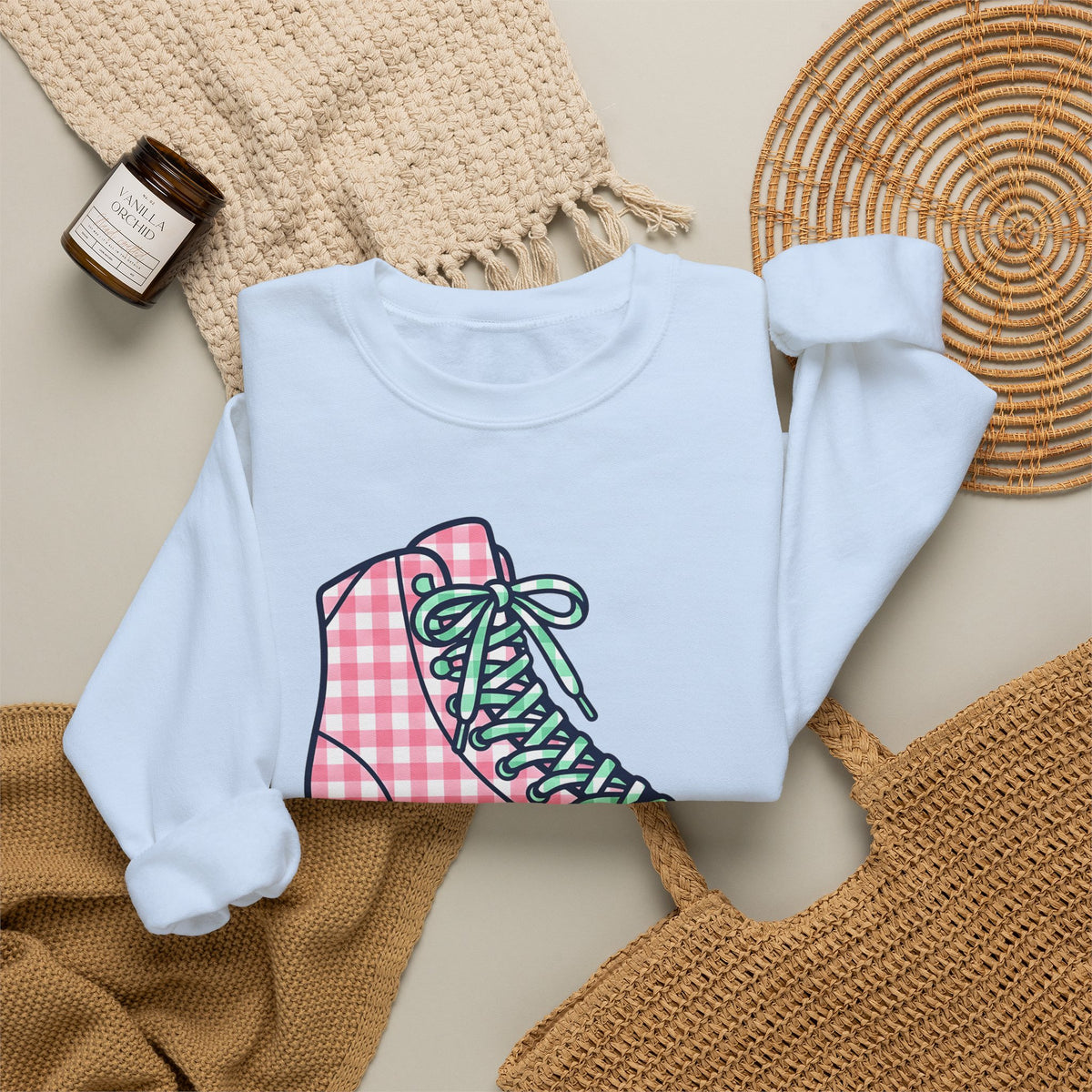 Roller Skates Sweatshirt Roller Skating Classic Gift Women Cute Sweatshirt Roller Skating Sweatshirt Roller Derby Fan Kawaii Sweatshirt Retro Graphic Nostalgic