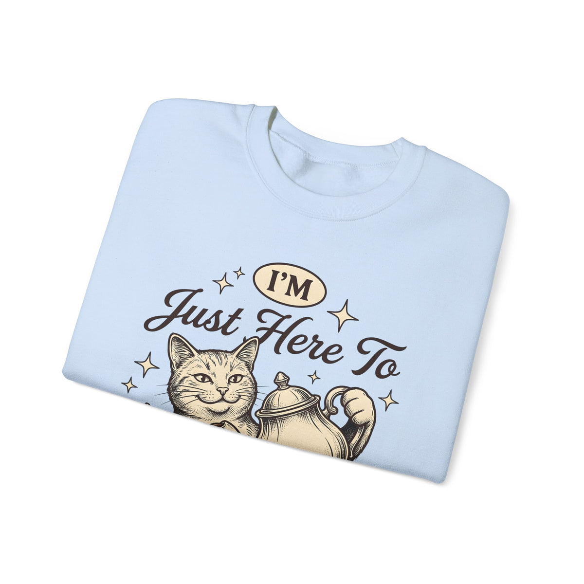 Feline Teapot Sweatshirt Cat Drink Gift Women Classic Sweatshirt Teapot T-Sh