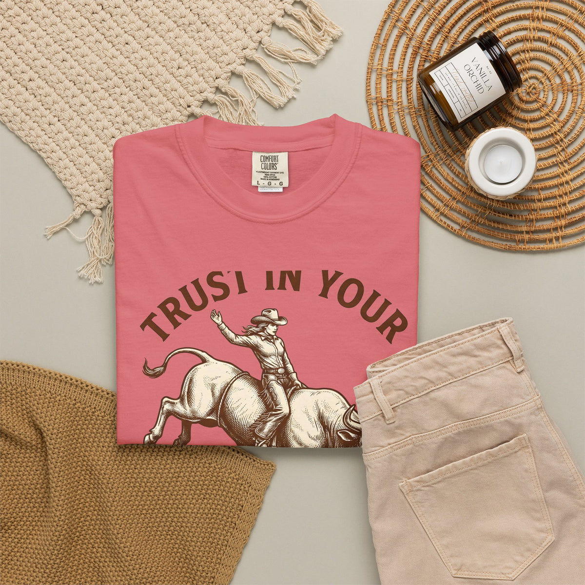 Cowgirl Rodeo T-Shirt Cowgirl Western Wear Gift Women Hand Drawn T-Shirt Rodeo T-Shirt Cowboy Fan Illustrated T-Shirt Country Graphic Sketch Rodeo
