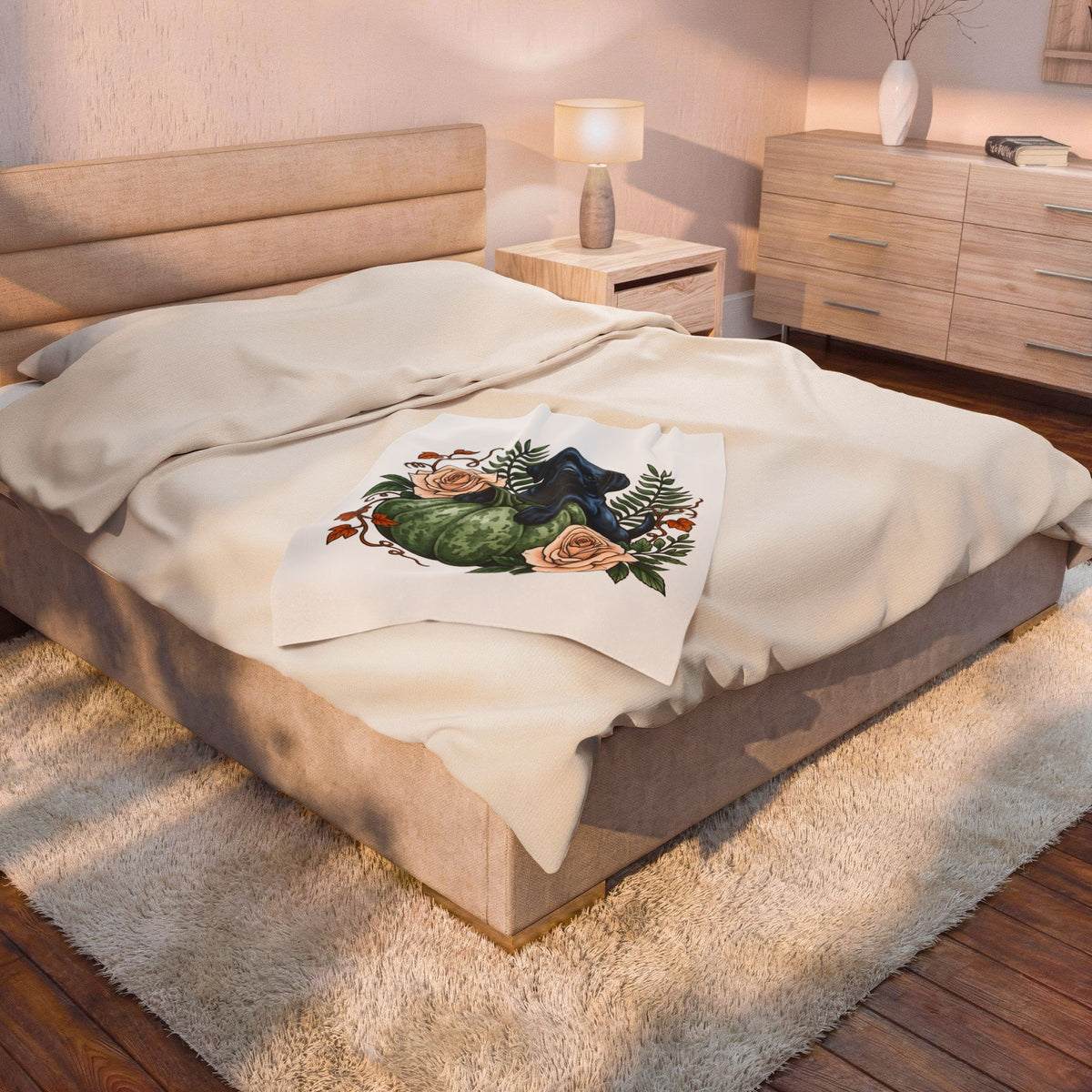 Black Labrador Dog Blanket Halloween Pet Gift Women Old School Blanket Labrador Blanket Halloween Fan Vintage Blanket Dog