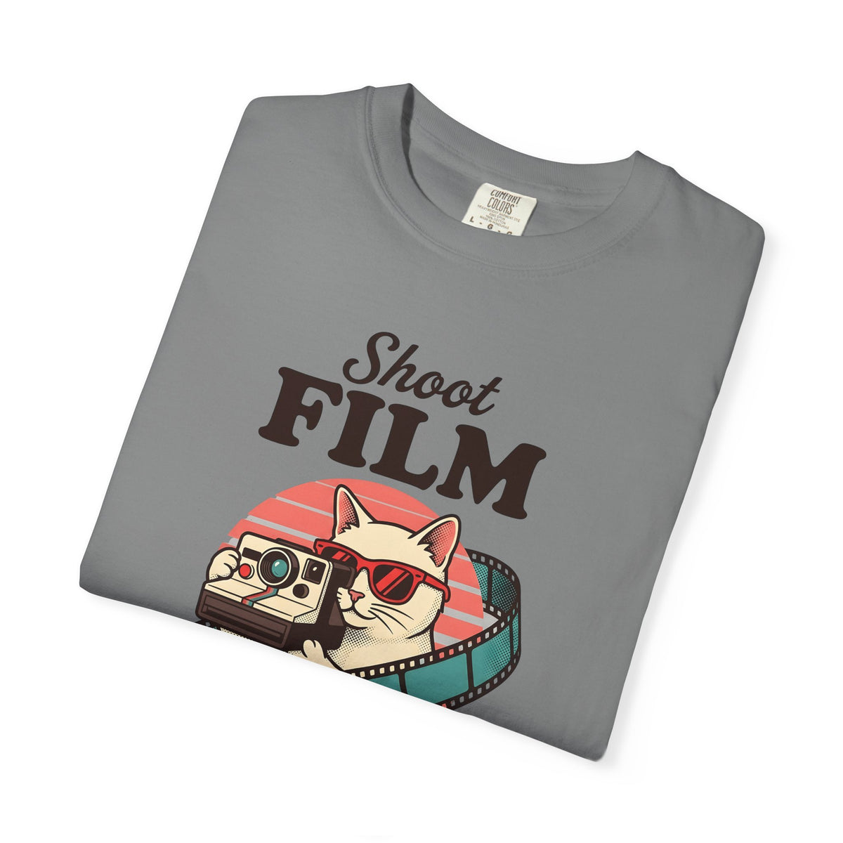 Kitten Camera T-Shirt Cat Photo Gift Women Antique T-Shirt Camera Obscura T-Shirt Cat Fan Faux Vintage T-Shirt Photography Graphic Old School Photo