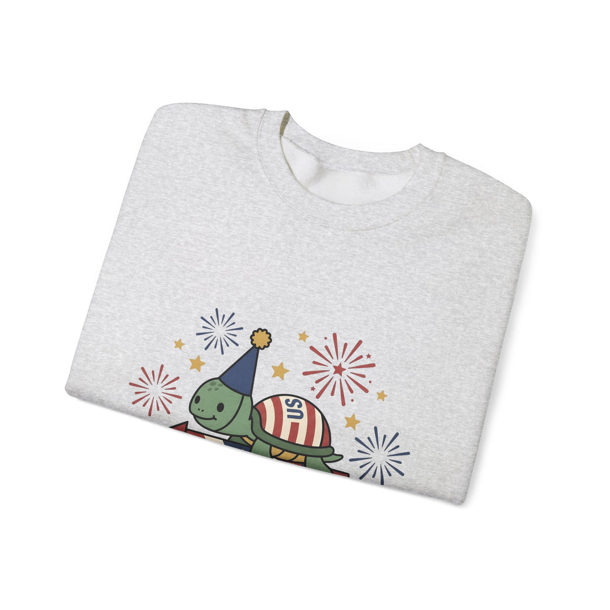 Turtle Celebration Hat Sweatshirt 4th Of July Usa Gift Women Sweet Sweatshirt Turtle Hat Sweatshirt Independence Day Fan Patriotic Sweatshirt American Graphic