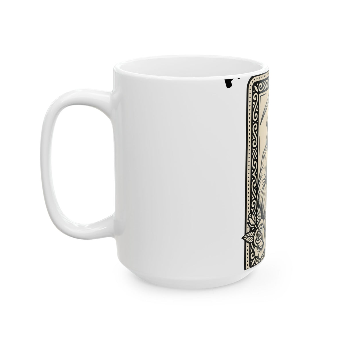 Death Skull Mug Gothic Joke Gift Women Retro Mug Skull Mug Goth Fan Vintage Mug Pun Graphic Dark Flowers Mug