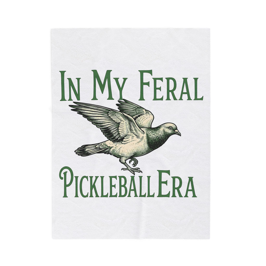 Flying Pigeon Blanket Pickleball Animal Gift Women Vintage Blanket Dove Blanket Paddle Fan Retro Blanket Creature Graphic Hand Drawn Wings Blanket