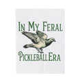 Flying Pigeon Blanket Pickleball Animal Gift Women Vintage Blanket Dove Blanket Paddle Fan Retro Blanket Creature Graphic Hand Drawn Wings Blanket