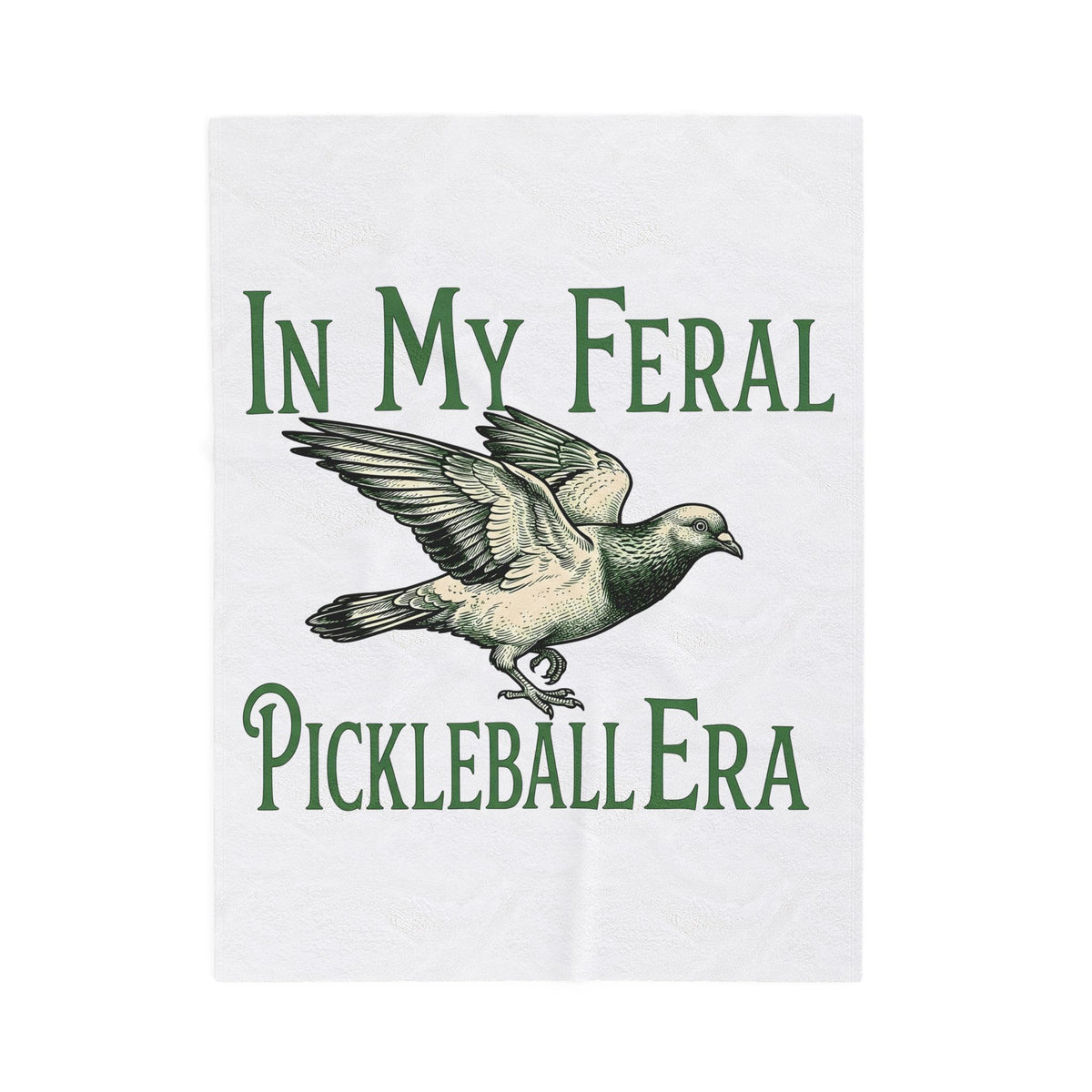 Flying Pigeon Blanket Pickleball Animal Gift Women Vintage Blanket Dove Blanket Paddle Fan Retro Blanket Creature Graphic Hand Drawn Wings Blanket