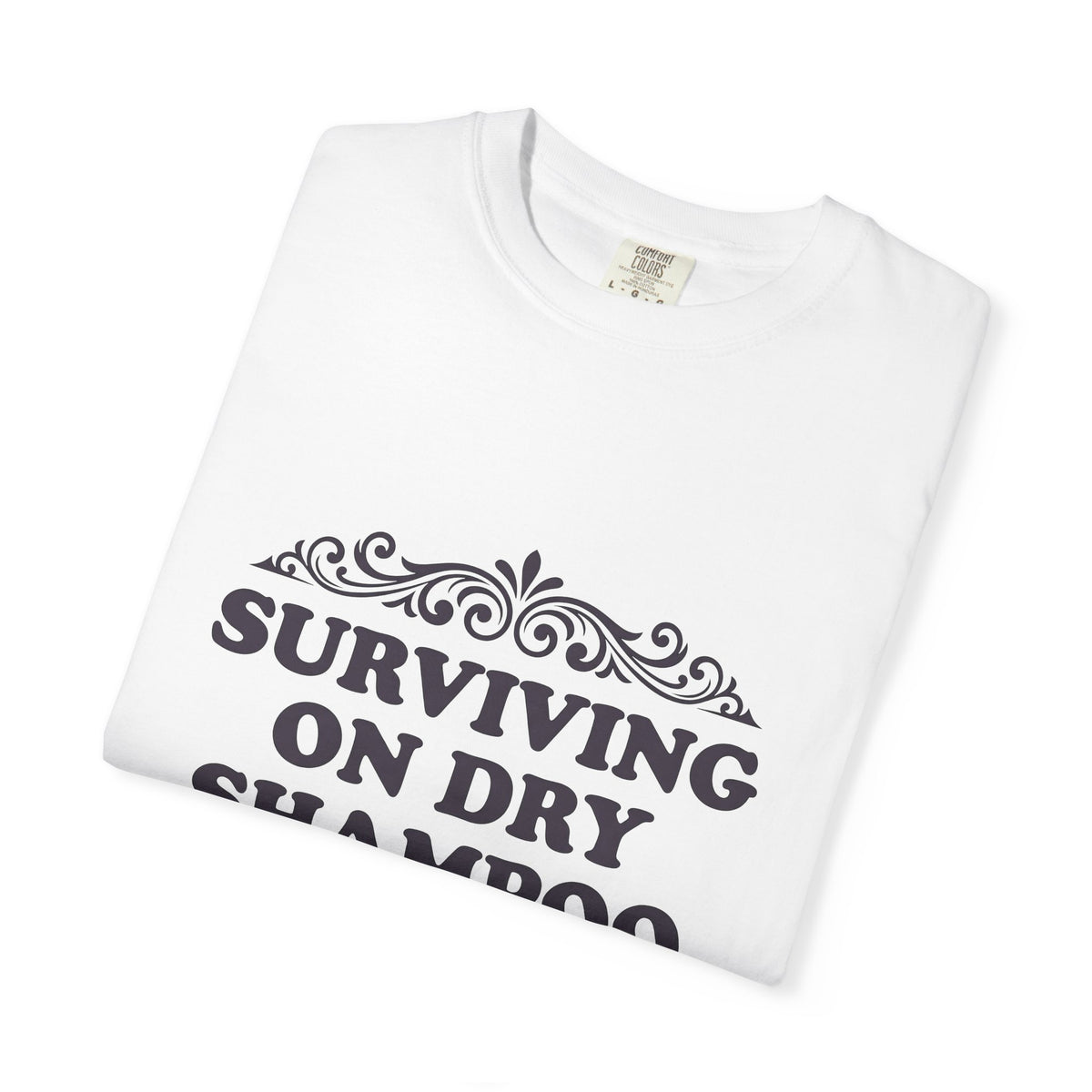 Flourish Design T-Shirt Moms Comedy Gift Women Cartoon T-Shirt Floral T-Shirt Motherhood Fan Comic T-Shirt Humor Graphic Retro Twirl T-Shirt