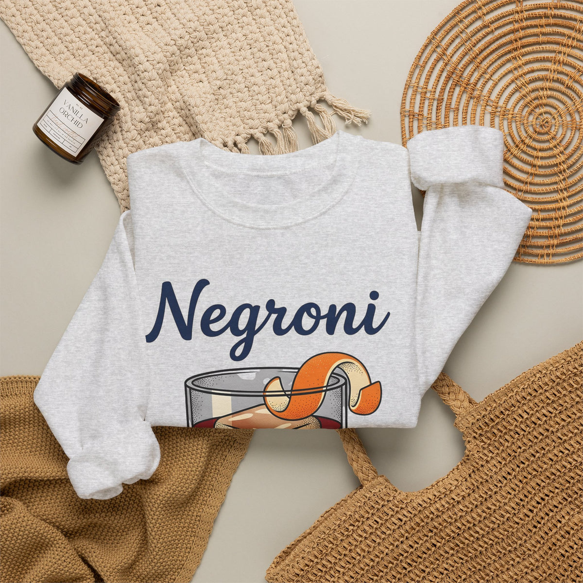 Martini Glass Sweatshirt Drinks Tavern Gift Women Classic Sweatshirt Cocktail Sweatshirt Cocktail Fan Barware Sweatshirt Pub Graphic Line Art Orange Zest