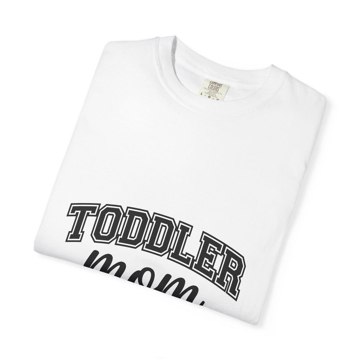 Varsity Lettering Style T-Shirt Mom Home Gift Women Thick T-Shirt Letterman T-Shirt Motherhood Fan Bold T-Shirt Domestic Graphic Basic Semicircle