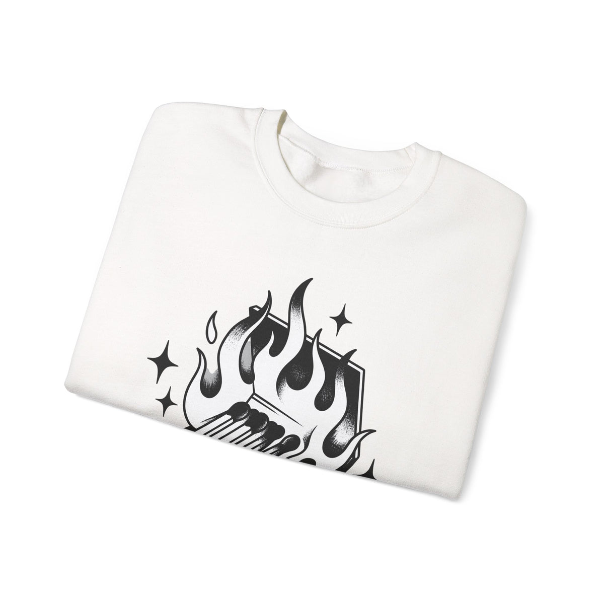 Lit Matchbox Sweatshirt Retro Amulet Gift Women Traditional Sweatshirt Matchbox Sweatshirt Retro Fan Matchstick Sweatshirt Charm Graphic Antique Twinkles