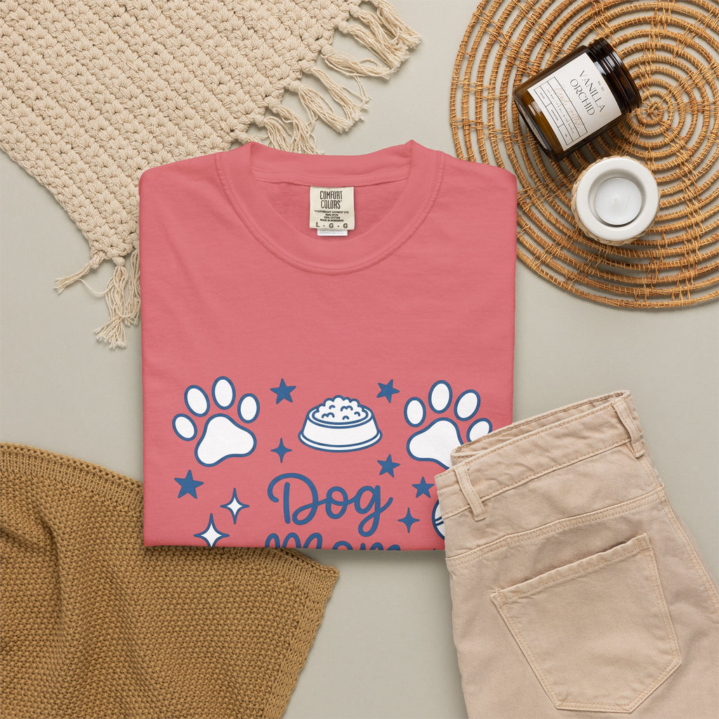 Dog Paws T-Shirt Dog Mom Dog Mom Pet Gift Women Doodle T-Shirt Paw T-Shirt Dog Parent Fan Hand Drawn T-Shirt Animal Graphic Minimalist Stars T-Shirt