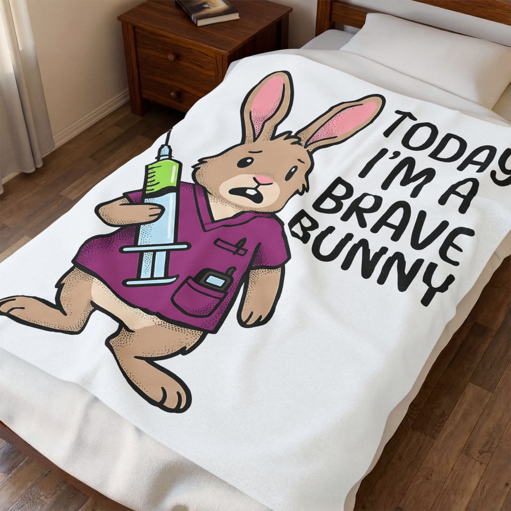 Hare Nurse Blanket Nurses Critter Gift Women Graphic Blanket Rabbit Blanket Nurse Enthusiast Bunny Blanket Creature Graphic Line Art Vaccine Blanket