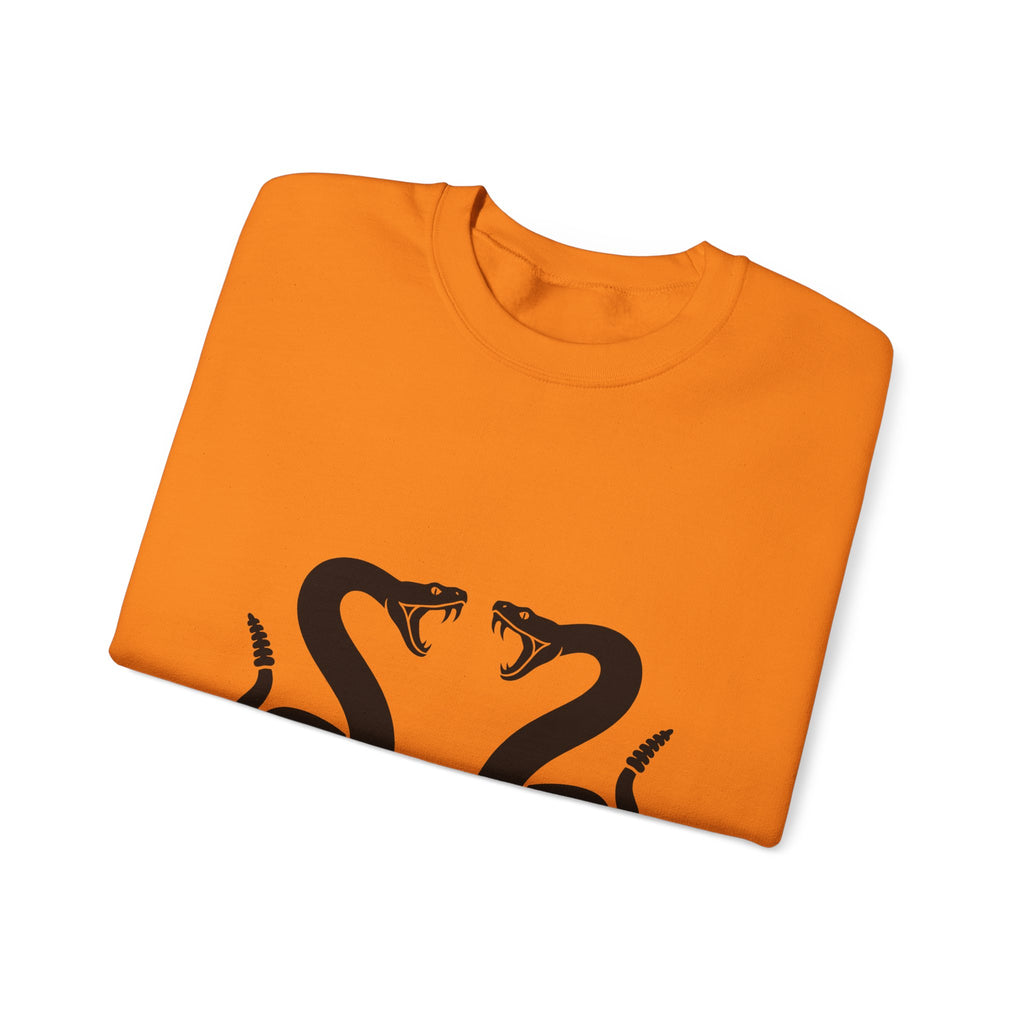 Rattlesnake Pair Sweatshirt Cowgirl Animal Gift Women Bold Sweatshirt Rattler Sweatshirt Rodeo Fan Graphic Design Illustration Western Mirrored Design