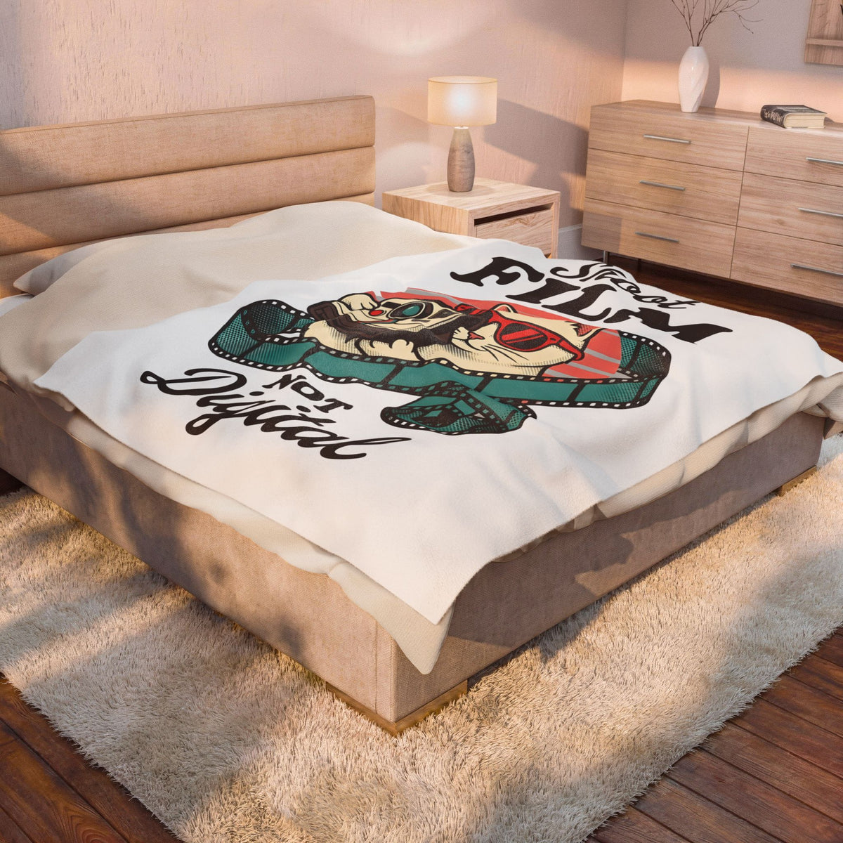 Kitten Camera Blanket Cat Photo Gift Women Antique Blanket Camera Obscura Blanket Cat Fan Faux Vintage Blanket Photography Graphic Old School Photo