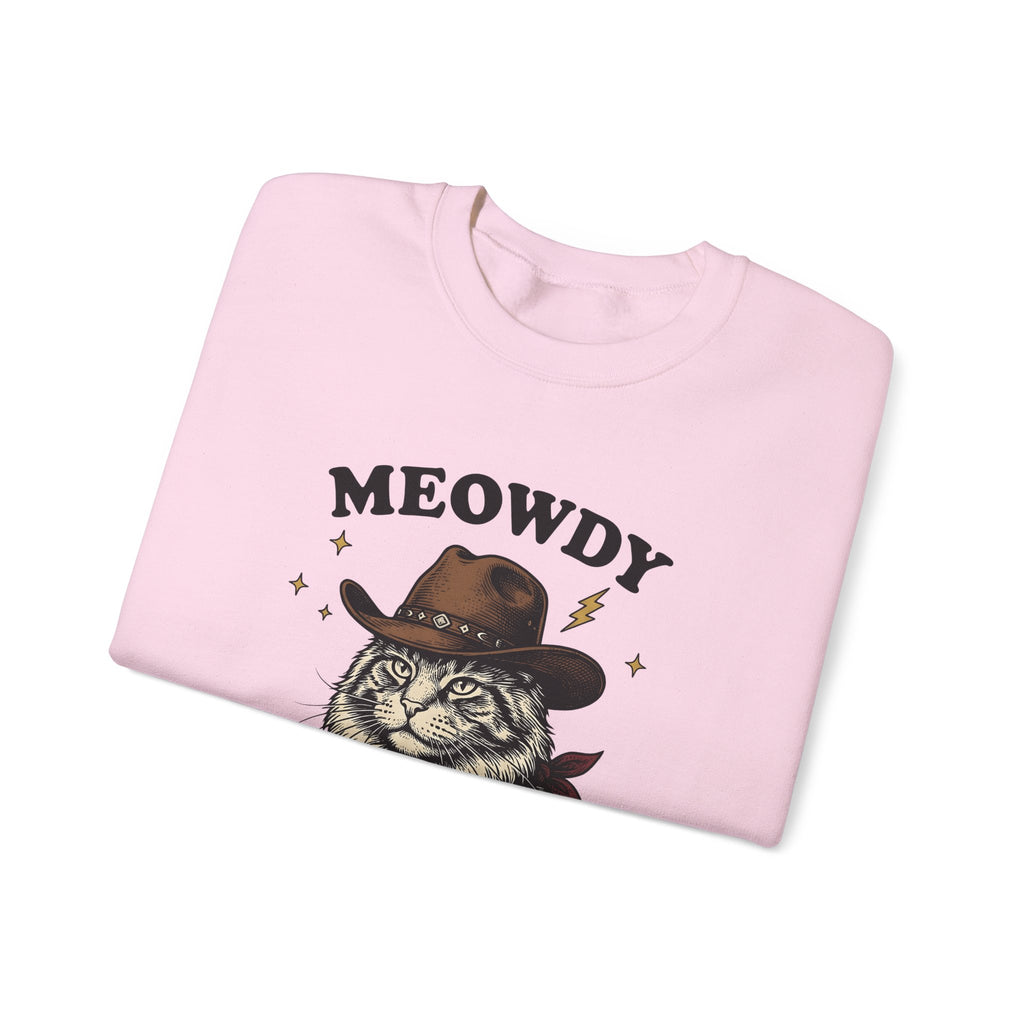 Cowboy Cat Sweatshirt Cat Western Gift Women Vintage Sweatshirt Kitty Cat Sweatshirt Cat Fan Rodeo Graphic Cowboy Hand Drawn Bandana Sweatshirt