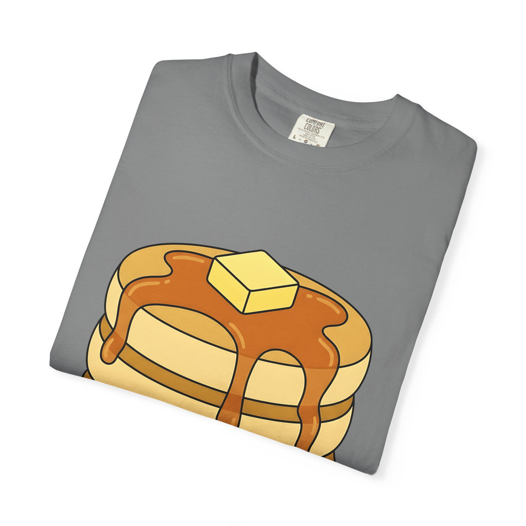 Flapjack Pile T-Shirt Desserts Brunch Gift Women Comic T-Shirt Granola Bar T-Shirt Pastry Fan Cartoon T-Shirt Breakfast Graphic Simple Honey T-Shirt