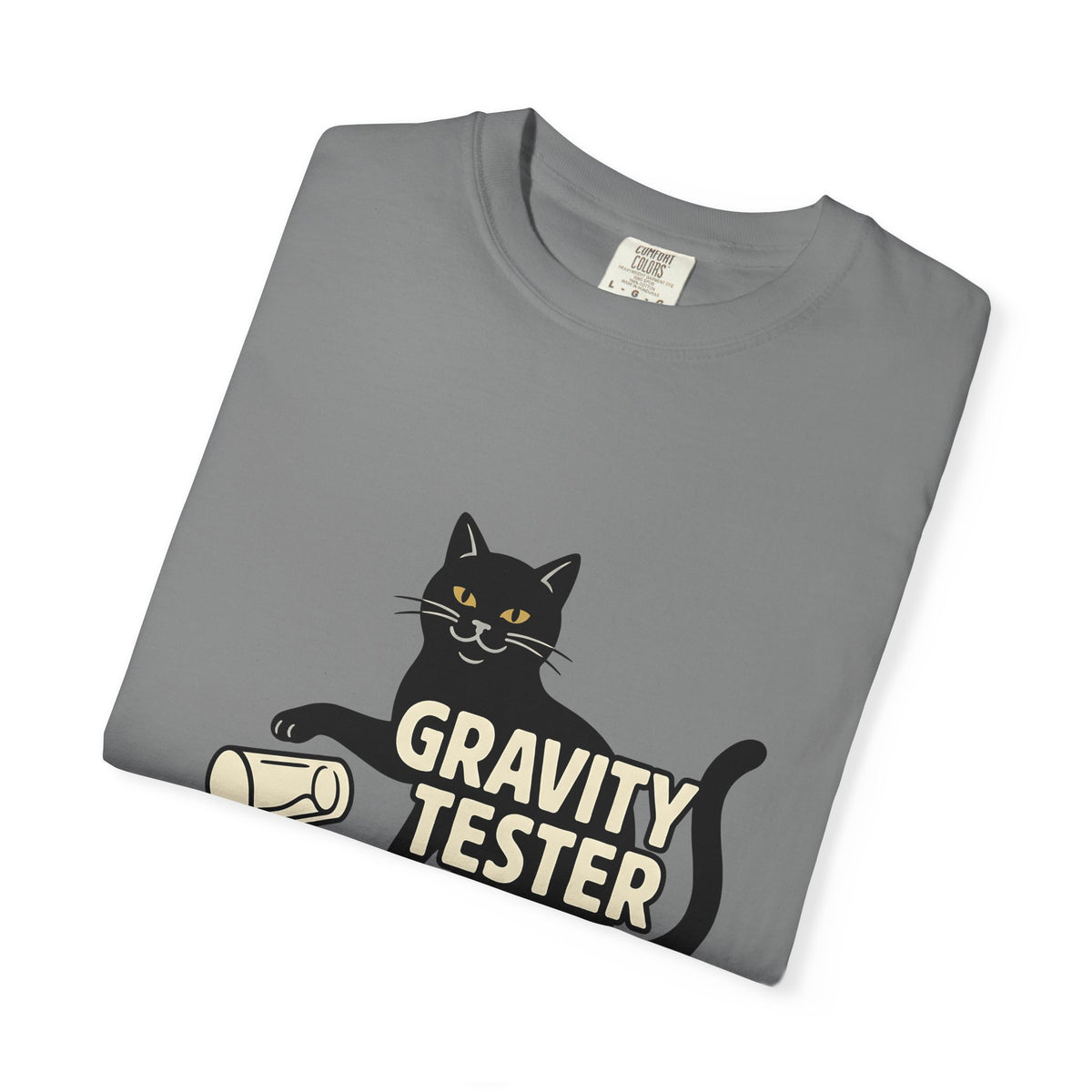 Black Cat Cat Humor Gift Cartoon Kitty Feline Fan Comic Retro Spilled Glass T-Shirt