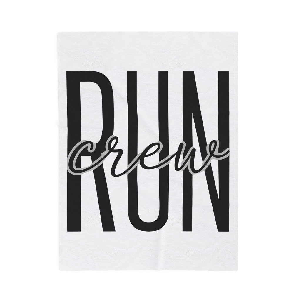 Jogging Letters Blanket Running Workout Gift Women Strong Contemporary Blanket Alphabet Blanket Runner Enthusiast Modern Blanket Fitness Graphic