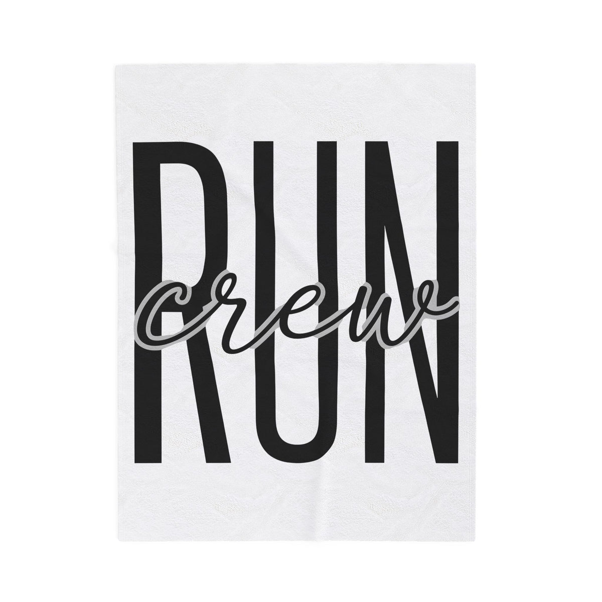 Jogging Letters Blanket Running Workout Gift Women Strong Contemporary Blanket Alphabet Blanket Runner Enthusiast Modern Blanket Fitness Graphic
