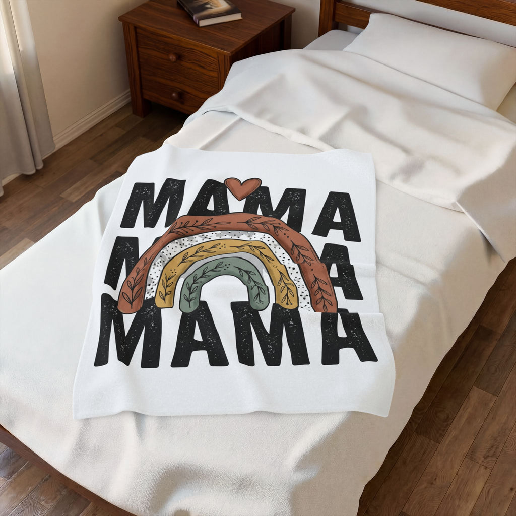 Hippie Rainbow Blanket Moms Household Gift Women Folk Blanket Rainbow T-Sh
