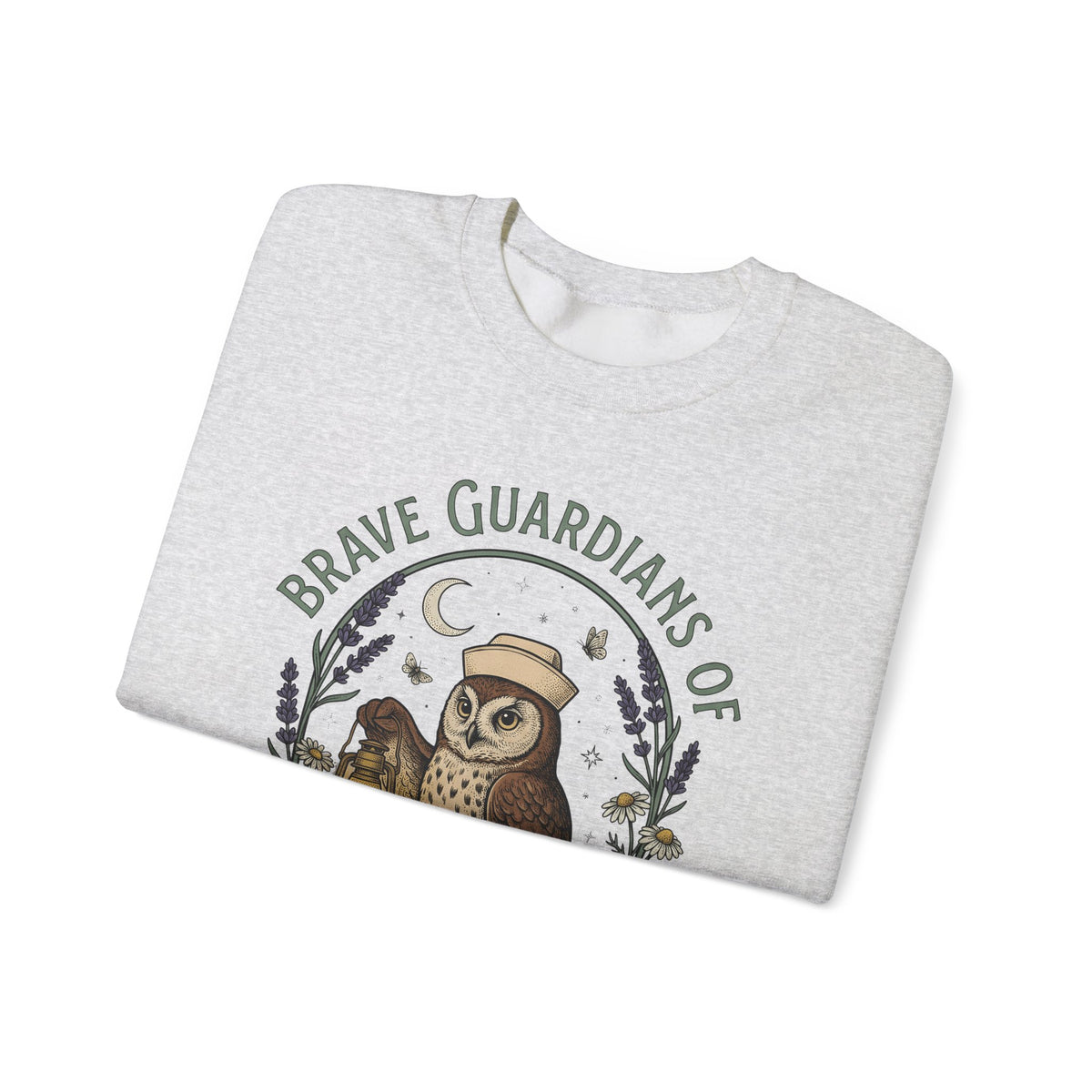Nursing Owl Sweatshirt Nurses Gratitude Gift Women Retro Sweatshirt Owl Sweatshirt Nurse Enthusiast Vintage Sweatshirt Appreciation Graphic Sketch Torch Sweatshirt