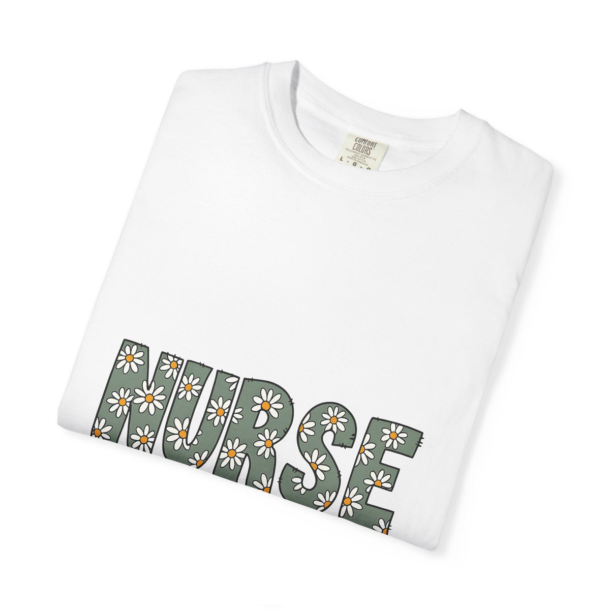 Blossom Monogram T-Shirt Nurse Petals Gift Women Fun T-Shirt Initial T-Shirt Nursing Enthusiast Floral T-Shirt Floral Graphic Classic Bloom T-Shirt
