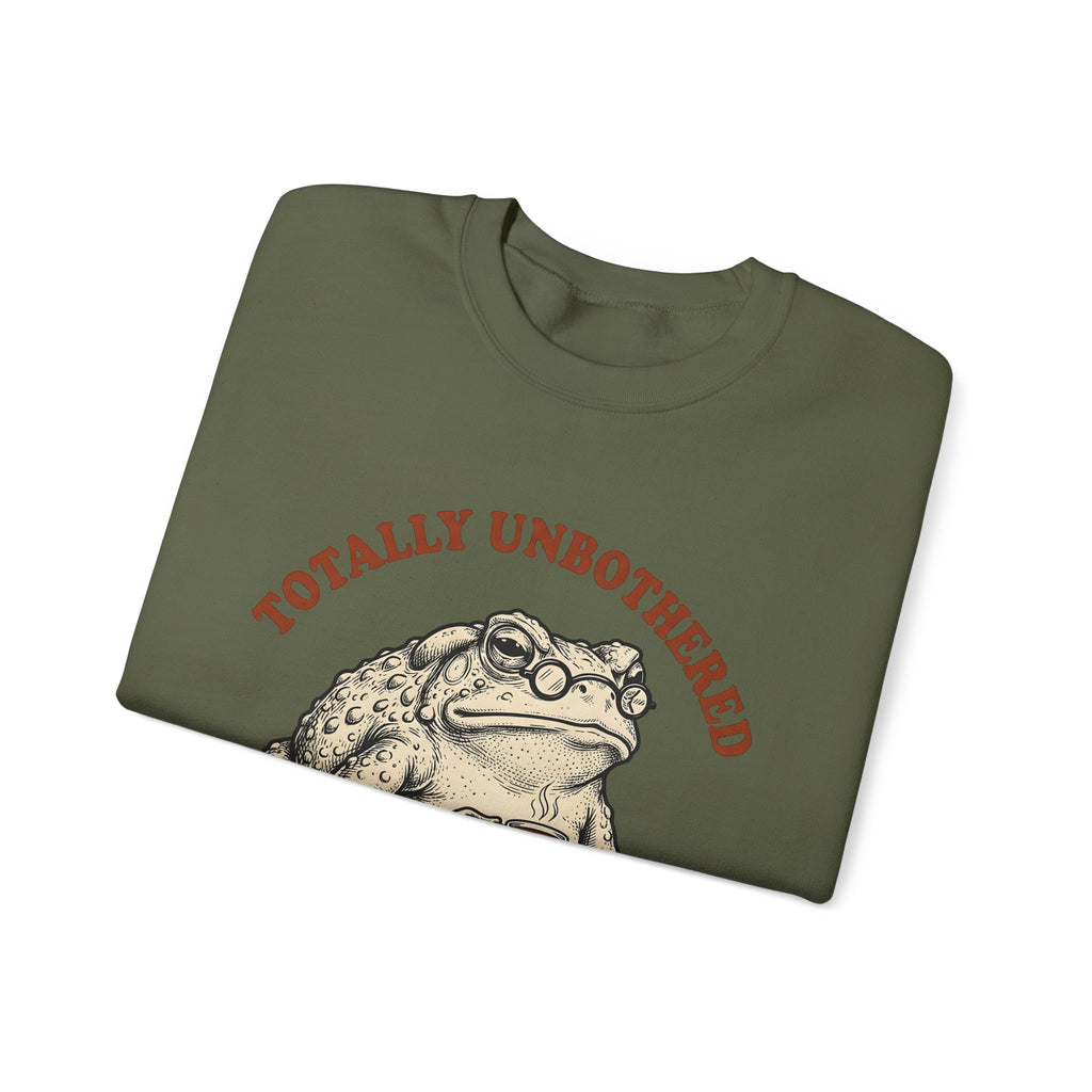 Toad Coffee Sweatshirt Funny Animal Gift Women Vintage Sweatshirt Coffee Sweatshirt Humor Fan Retro Sweatshirt Creature Graphic Hand Drawn Glasses Sweatshirt