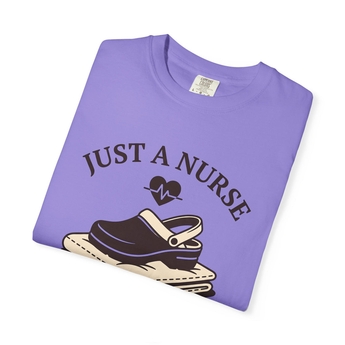 Nursing Shoe T-Shirt Nurses Healthcare Gift Women Line Art T-Shirt Nursing Clog T-Shirt Nurse Enthusiast Illustration Graphic Medical Design Old