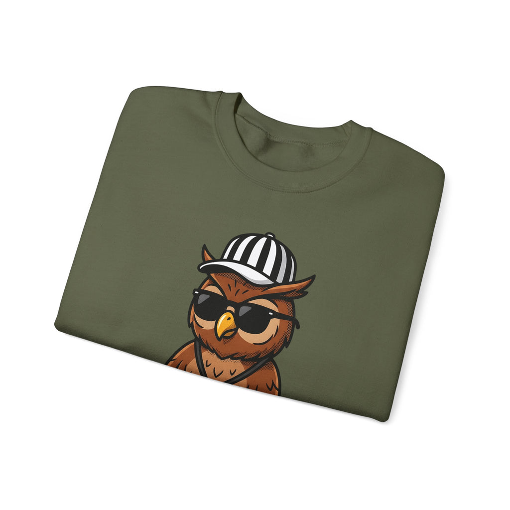 Owl Umpire Sports Activities Workout Gift Owl Athlete Enthusiast Fitness Sweatshirt