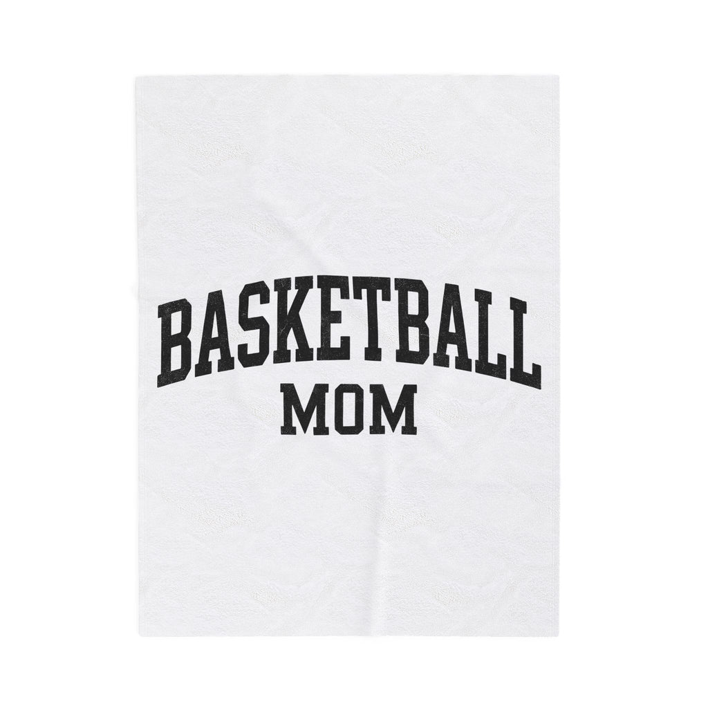 Team Text Blanket Moms Basketball Accessories Gift Women Hand Drawn Blanket Group Message Blanket Mom Fan Handdrawn Blanket Basketball Graphic Old