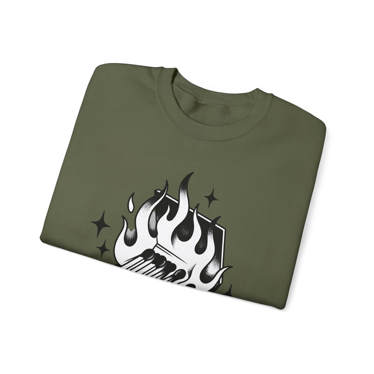 Lit Matchbox Sweatshirt Retro Amulet Gift Women Traditional Sweatshirt Matchbox Sweatshirt Retro Fan Matchstick Sweatshirt Charm Graphic Antique Twinkles