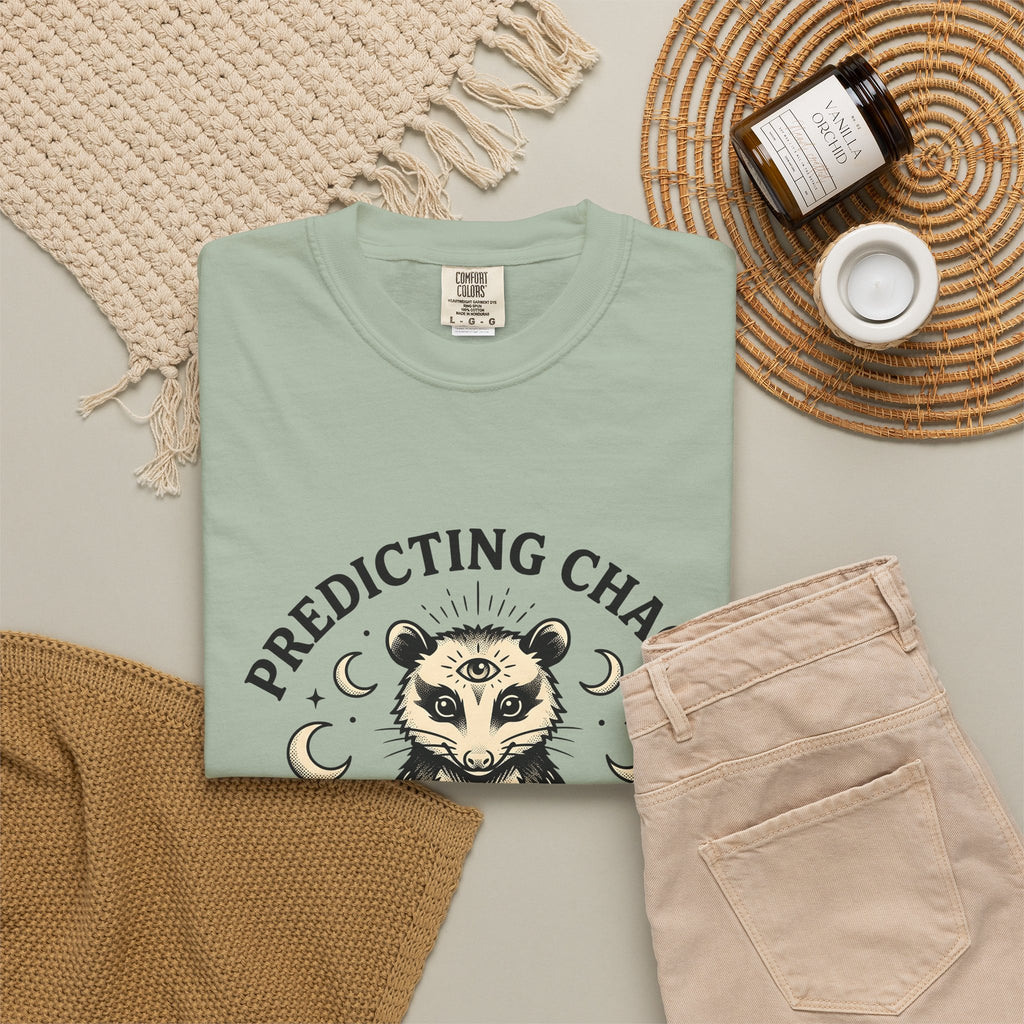 Peaceful Possum T-Shirt Possum Fauna Gift Women Mystical T-Shirt Opossum T-Shirt Possum Enthusiast Magical T-Shirt Wildlife Graphic Old School Moon