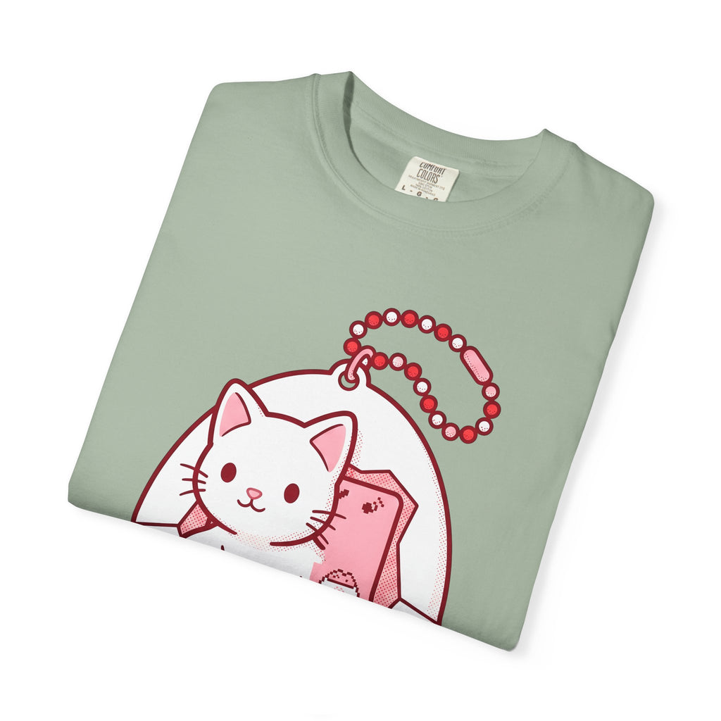Kitten Virtual Toy T-Shirt Cat Video Games Gift Women Cute T-Shirt Digital Pet T-Shirt Cat Fan Kawaii T-Shirt Gamer Graphic Vintage Charm T-Shirt