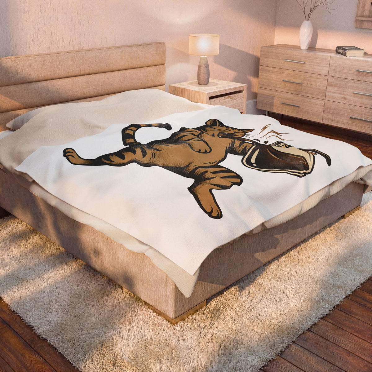Orange Cat Blanket Cat Espresso Gift Women Rustic Blanket Kitty Blanket Cat Fan Feline Blanket Coffee Graphic Farmhouse Teapot Blanket